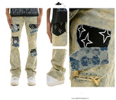KDNK PRINT & RIP JEANS KND4859 BLUE